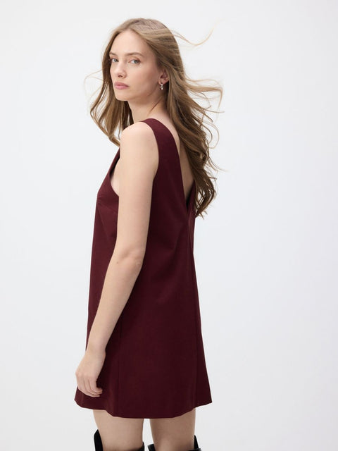 Reserved   Women's Burgundy Sleeveless Dress   | Reserved   in Lebanon
