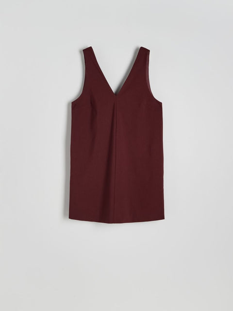 Reserved   Women's Burgundy Sleeveless Dress   | Reserved   in Lebanon