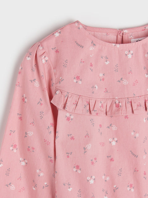 Sinsay Girl's Pink Blouse With Ruffle Detail | Sinsay In Lebanon