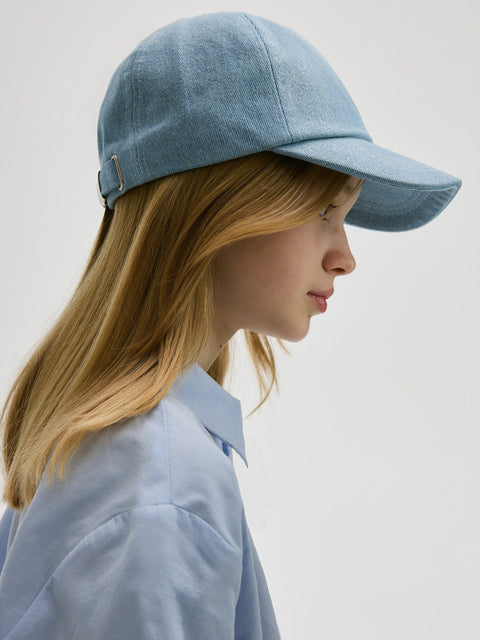 Reserved Girl's Light Blue Denim Baseball Cap Hat | Reserved In Lebanon