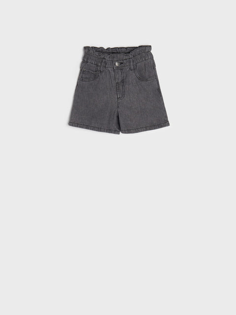 Sinsay Girl's Dark Grey Denim Short | Sinsay In Lebanon