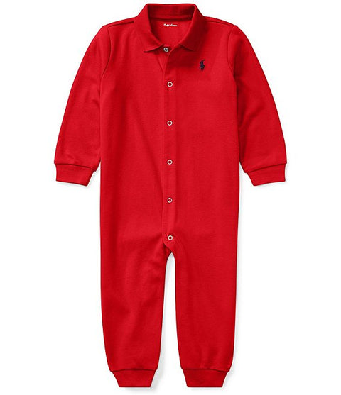 Ralph Lauren Baby Boy's Red Classic Coverall |Ralph Lauren In Lebanon
