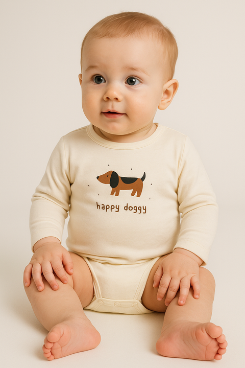 Sinsay Boy's Beige Animal Printed Bodysuit | Sinsay In Lebanon