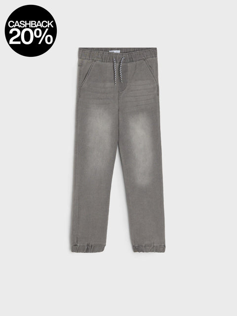 Gray pants on a white background