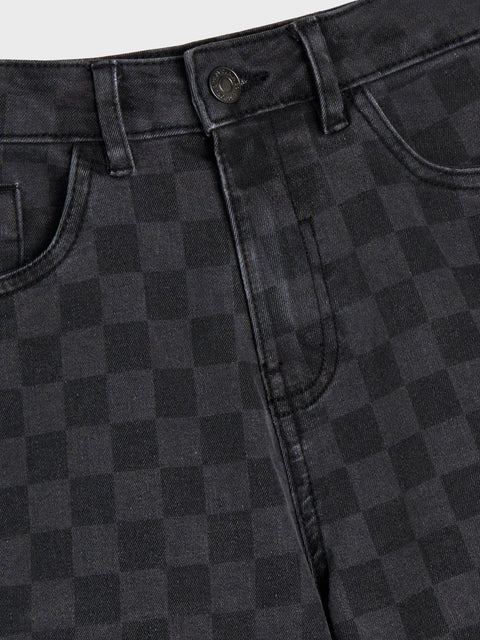 Sinsay Boy's Black Check Pattern Shorts | Sinsay In Lebanon