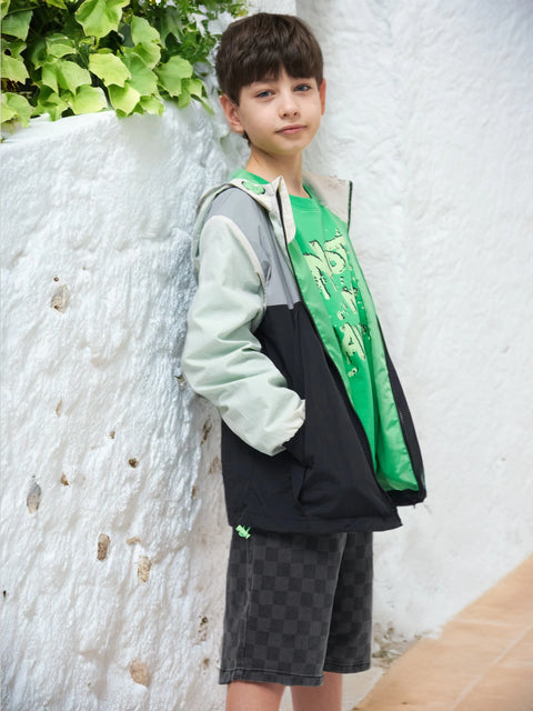 Sinsay Boy's Black Check Pattern Shorts | Sinsay In Lebanon