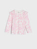 Sinsay Girl's Pink Floral Long Sleeve  Ruffle Blouse | Sinsay In Lebanon