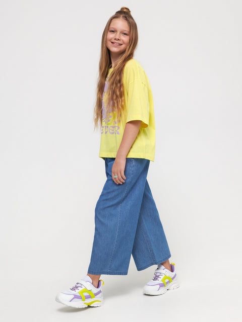 Sinsay Girl's Blue Wide Leg Jeans | Sinsay In Lebanon