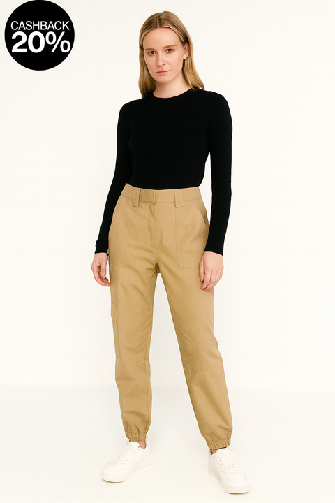 Sinsay Women's Beige Jogger  | Sinsay In Lebanon