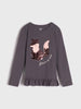Sinsay GIRLS GREY SEQUIN BLOUSE  AYA