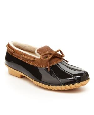 Woodbuy Womens Patent Duck Slip-on Sneakers