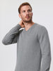 Sinsay Men's Gray Long Sleeve Cotton Sweater | Sinsay In Lebanon