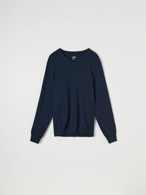 Sinsay Men's Navy V Neck Long Sleeve Sweater|Sinsay In Lebanon