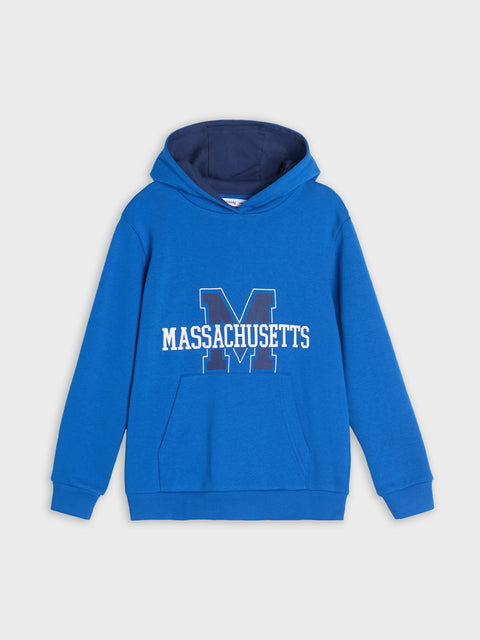 Sinsay Boy's Blue Sports Hoodie With A Print | Sinsay In Lebanon