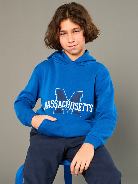 Sinsay Boy's Blue Sports Hoodie With A Print | Sinsay In Lebanon
