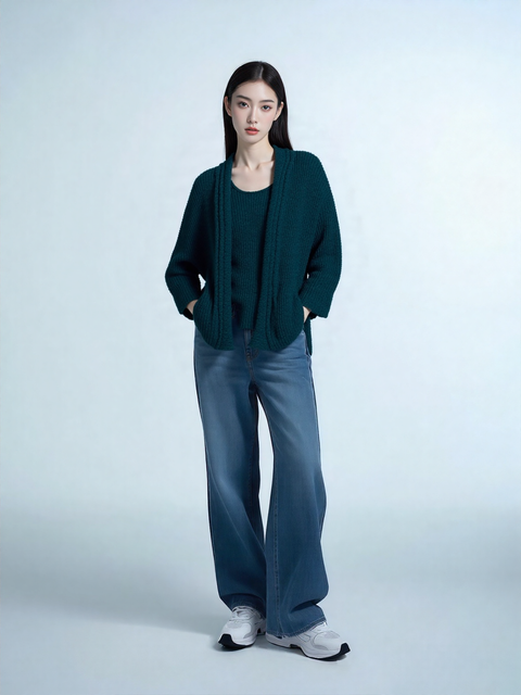 Hooked Up Women's Petrol Cardigan | Hooked Up In Lebanon