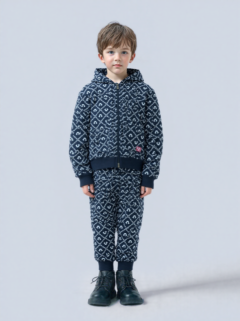 True Religion Boy's Black Printed Pajama Set 2pcs| True Religion In Lebanon