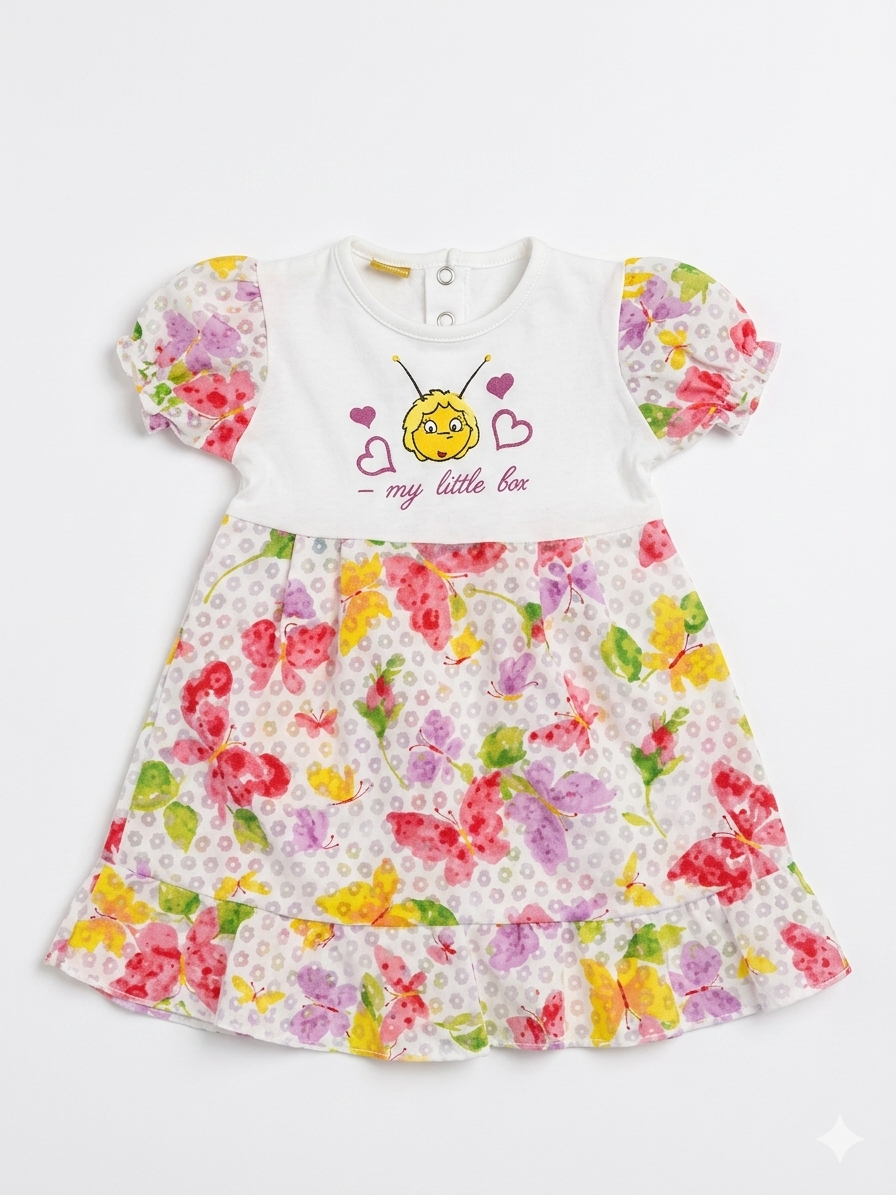 Lape Maia Baby Girl's Multicolor Printed Dress | Lape Maia In Lebanon