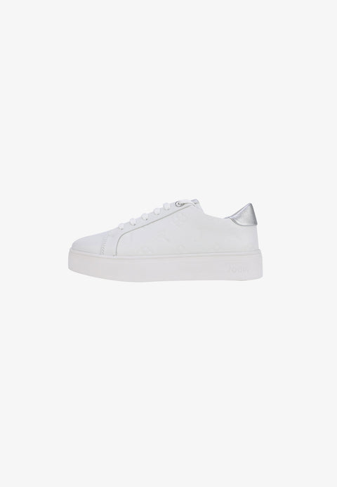 Joop Women's White & Silver Decoro Unico New Daphnel Sneakers | Joop In Lebanon