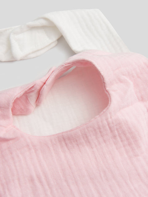 Sinsay Baby Girl's White/Light Pink Bib 2-Pack | Sinsay In Lebanon