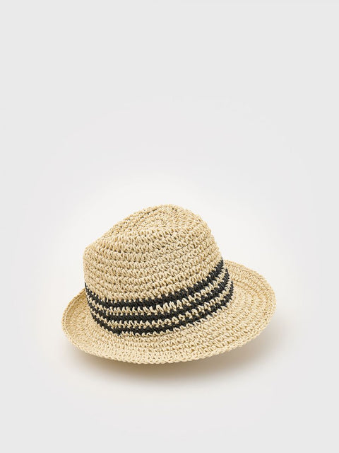 Reserved Boy's Beige Straw Bucket Hat | Reserved In Lebanon
