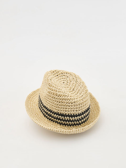 Reserved Boy's Beige Straw Bucket Hat | Reserved In Lebanon