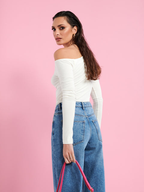 Sinsay Women's Blue High Waist Tall Wide Leg Jeans|Sinsay In Lebanon