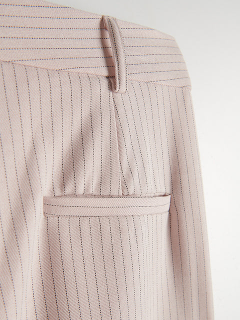 Reserved Women's Light Pink Viscose Rich Wide Leg Trousers With Pleats | Reserved In Lebanon