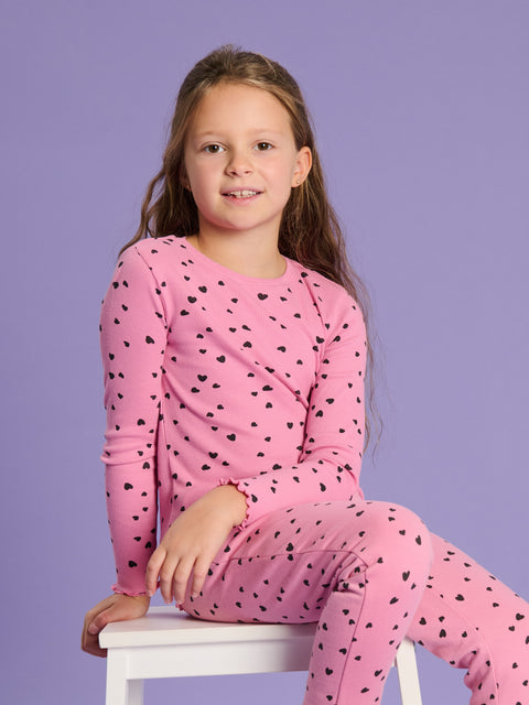 Sinsay Girl's Dusty Rose Long Sleeve Printed Blouse | Sinsay In Lebanon