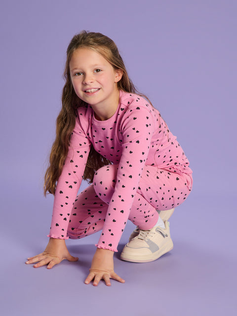 Sinsay Girl's Dusty Rose Long Sleeve Printed Blouse | Sinsay In Lebanon