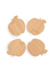 Sinsay Beige Apple Shaped Cup Coasters 4 Pack | Sinsay In Lebanon