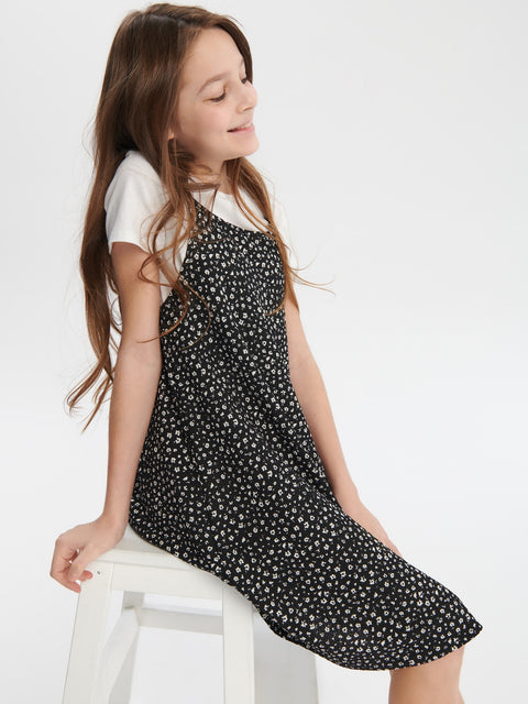 Sinsay Girl's Black Dress And Crop Top Set | Sinsay In Lebanon