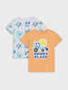 Sinsay Boys light grey/orange T-shirt 2-pack AYA