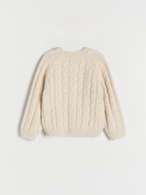 Reserved Baby Boy's Off White Structured Sweater | Reserved In Lebanon