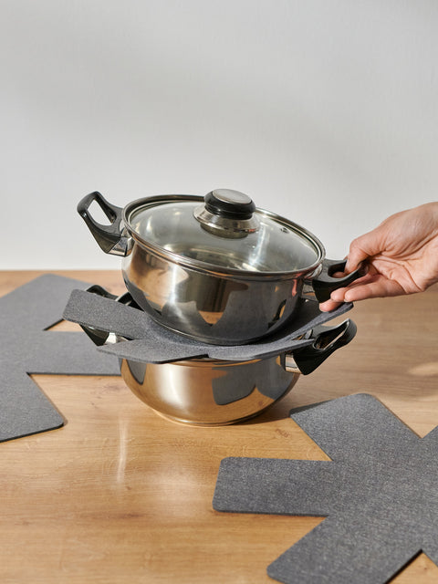 Sinsay Dark Grey Pan And Pot Protectors | Sinsay In Lebanon