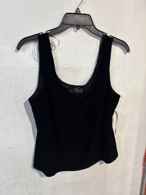 Alex Evenings Women's Black Velvet Sleeveless Blouse |  Alex Evenings  in Lebanon