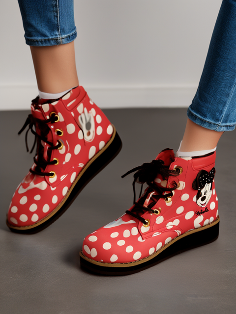 H&M Minnie Mouse Girl`s Red Ankle Boot | H&M In Lebanon
