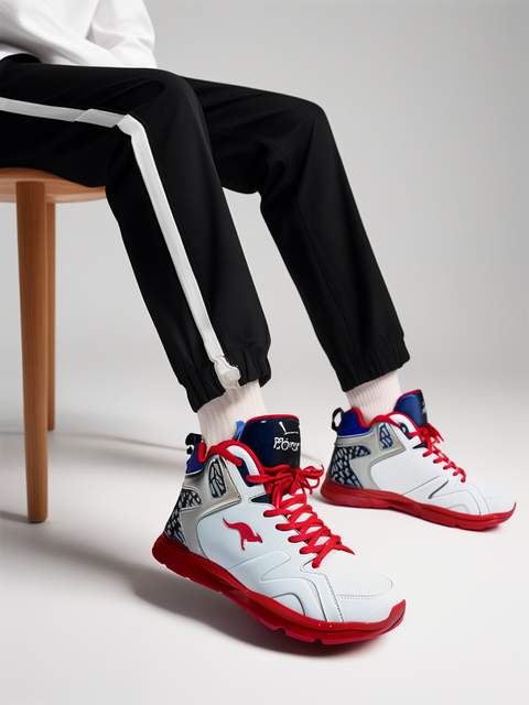 Kangaroos Boy's White & Red Sneakers | Kangaroos In Lebanon