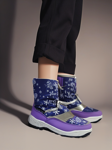 Snow Fun Girl's Lilac Snow Ankled Boots | Snow Fun In Lebanon