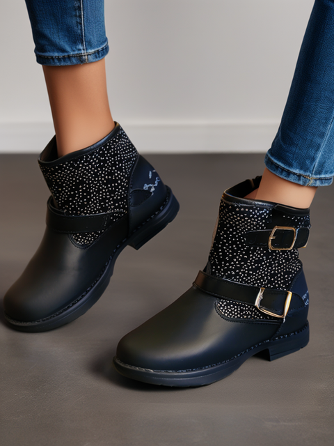 You Young Coveri Girl's Black Ankled Boots | You Young Coveri In Lebanon