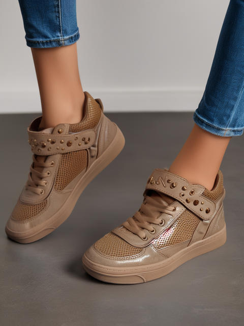 You Young Coveri Women's Silver Ankle Sneakers | You Young Coveri In Lebanon