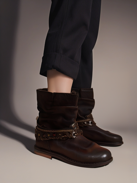 Gemo Girl Dark Brown Boot | Gemo In Lebanon