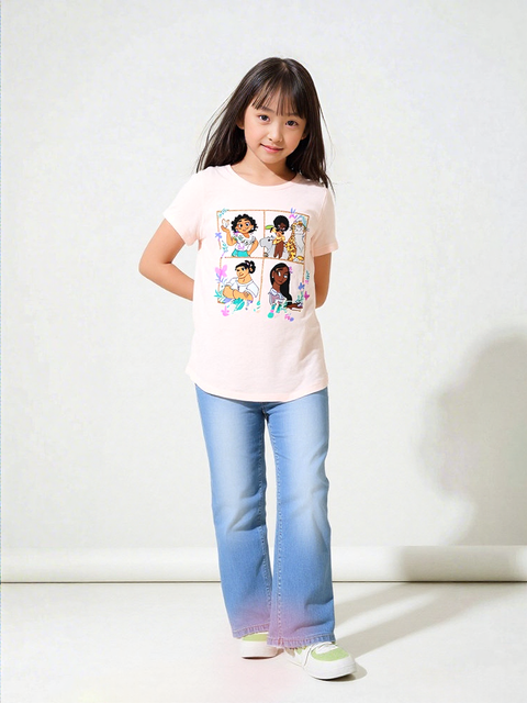 Disney Girl's Pink Encanto Printed T-Shirt | Disney In Lebanon