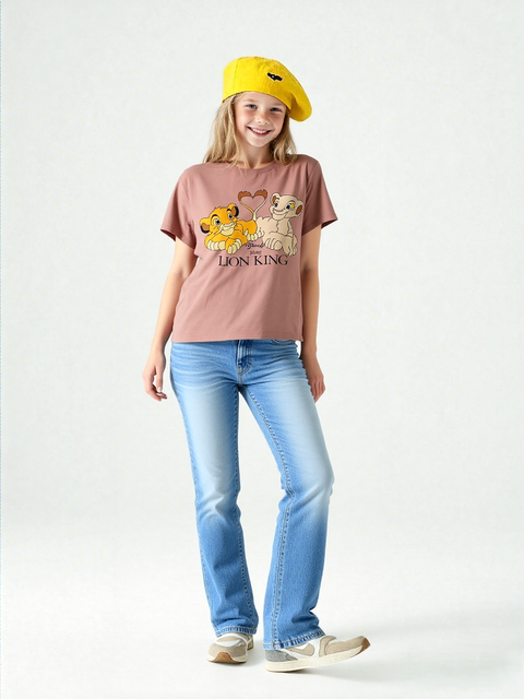 Disney The Lion King Girl's Pink T-shirt| Disney In Lebanon