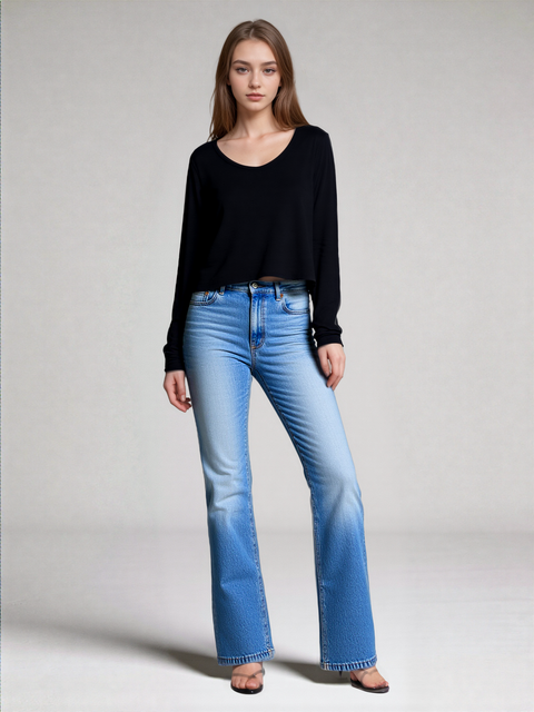 Levis Women's Black Cotton Round Neck Blouse | Levis In Lebanon