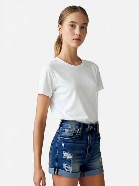 Celebrity Pink Women's Cuffed Classic Denim Shorts | Celebrity Pink In Lebanon