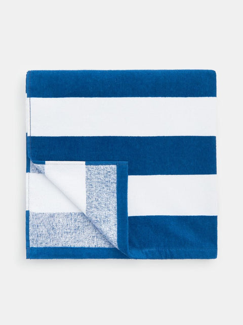 Sinsay White & Navy Striped Beach Towel 70 cm x 140 cm | Sinsay In Lebanon