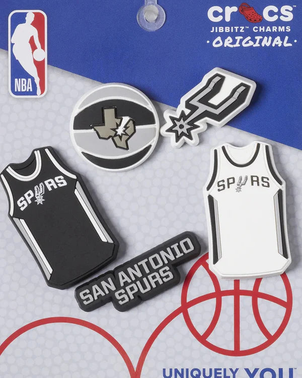 Crocs Multicolor San Antonio Spurs 5 Pack Jibbitz Charms | Crocs in Lebanon