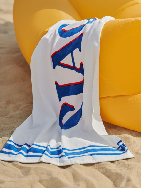 Sinsay White Printed Beach Towel 70 cm x 140 cm | Sinsay In Lebanon