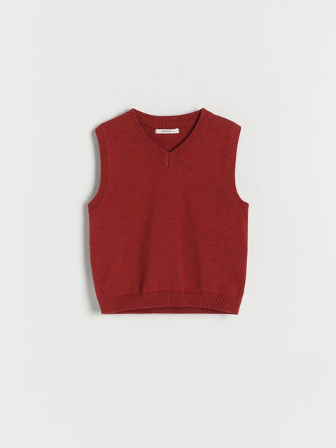 Reserved Baby Boy's Burgundy Sleeveless Sweatshirt |Reserved  In Lebanon